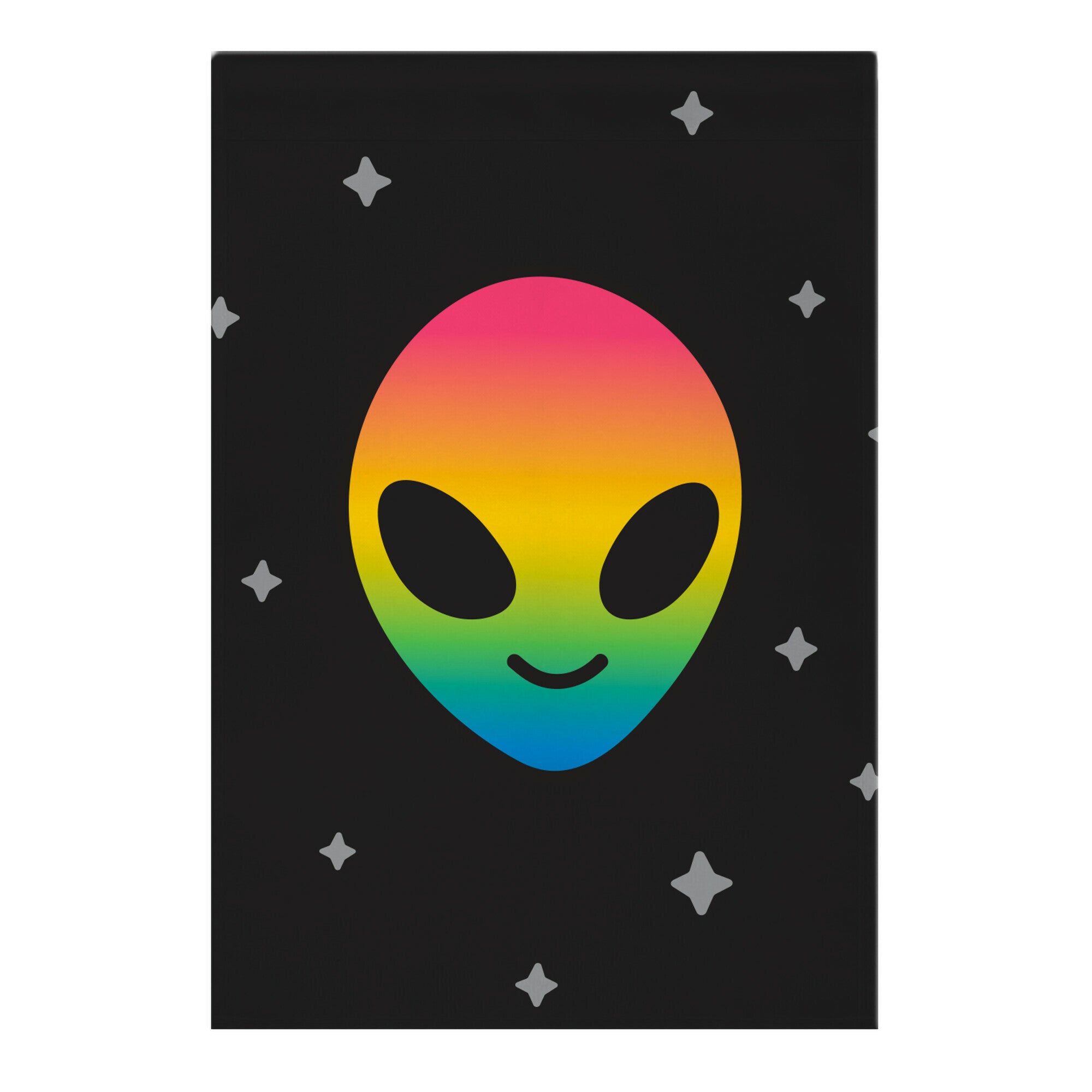 Rainbow Alien Garden Flag